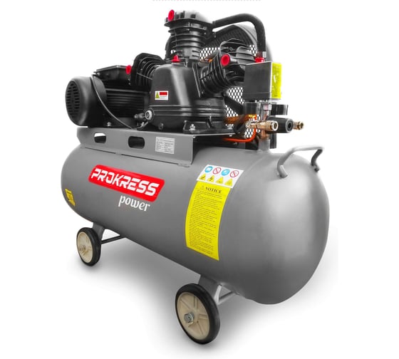 Компрессор PROKRESSPOWER PROKRESS Taiga 100/650 ременной ( 3,0 кВт, 3,0 л.с. 650 л/мин, бак 100л, 10 атм , 89 кг). РБ000034772