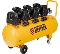 Компрессор безмасл. малошумн. Denzel DLP-4500/150, 4,5 кВт, 3x1,5 кВт,150 л, 2850 об/мин,750 л/мин 58146