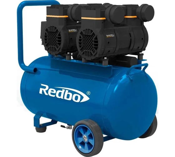 Компрессор безмасляный Redbo 2.4кВт, 210л/мин, 50л, 4 цилиндра, ACN-50/2400-2 39774 1