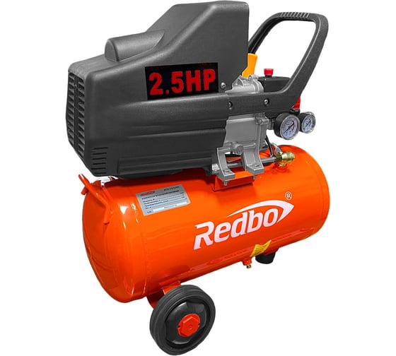 Компрессор воздушный масляный Redbo ACO-25/1000 (1,0кВт, 198л/мин, 25л, 8 бар) 19739 1