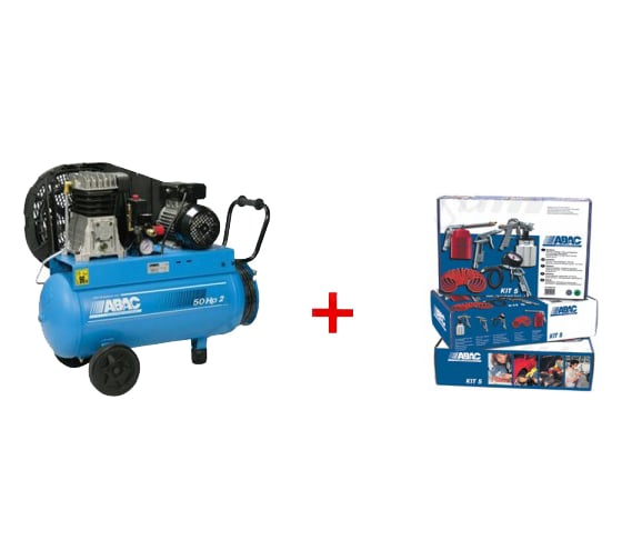 Компрессор Abac B2800B/50 PLUS CM 3 (4116017530) + набор из 5 предметов в боксе рапид 8222423 1
