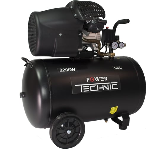 Компрессор POWER TECHNIC коаксиальный, масляный, 220В, 2200Вт  ACD400/100