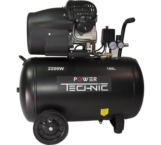 Компрессор POWER TECHNIC коаксиальный, масляный, 220В, 2200Вт  ACD400/100