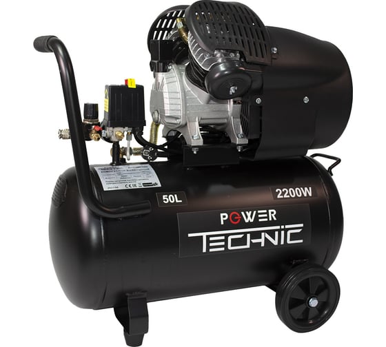 Компрессор POWER TECHNIC коаксиальный, масляный, 220В, 2200Вт ACD400/050