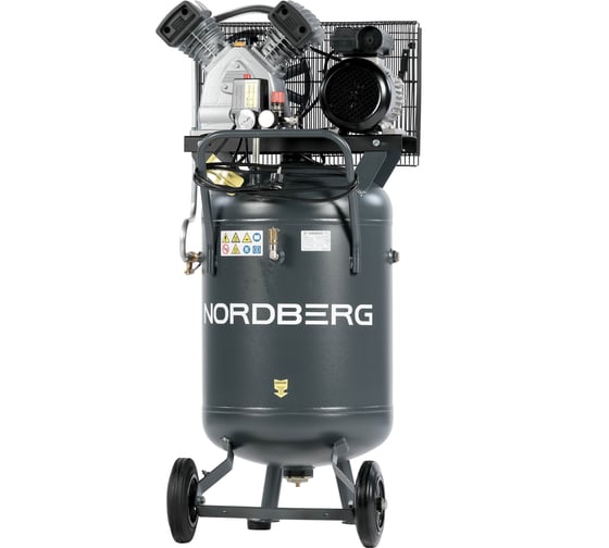 Компрессор вертикальный NORDBERG поршневой с ременной передачей 380В NCPV100/420 1