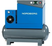 Винтовой компрессор NORDBERG 7,5кВт, ресивер 350л, 10Бар, 900л/мин NCA10RD