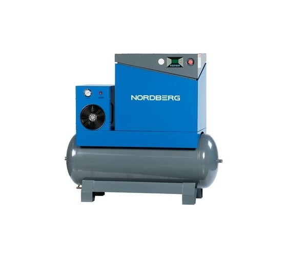 Винтовой компрессор NORDBERG 7,5кВт, ресивер 350л, 10Бар, 900л/мин NCA10RD