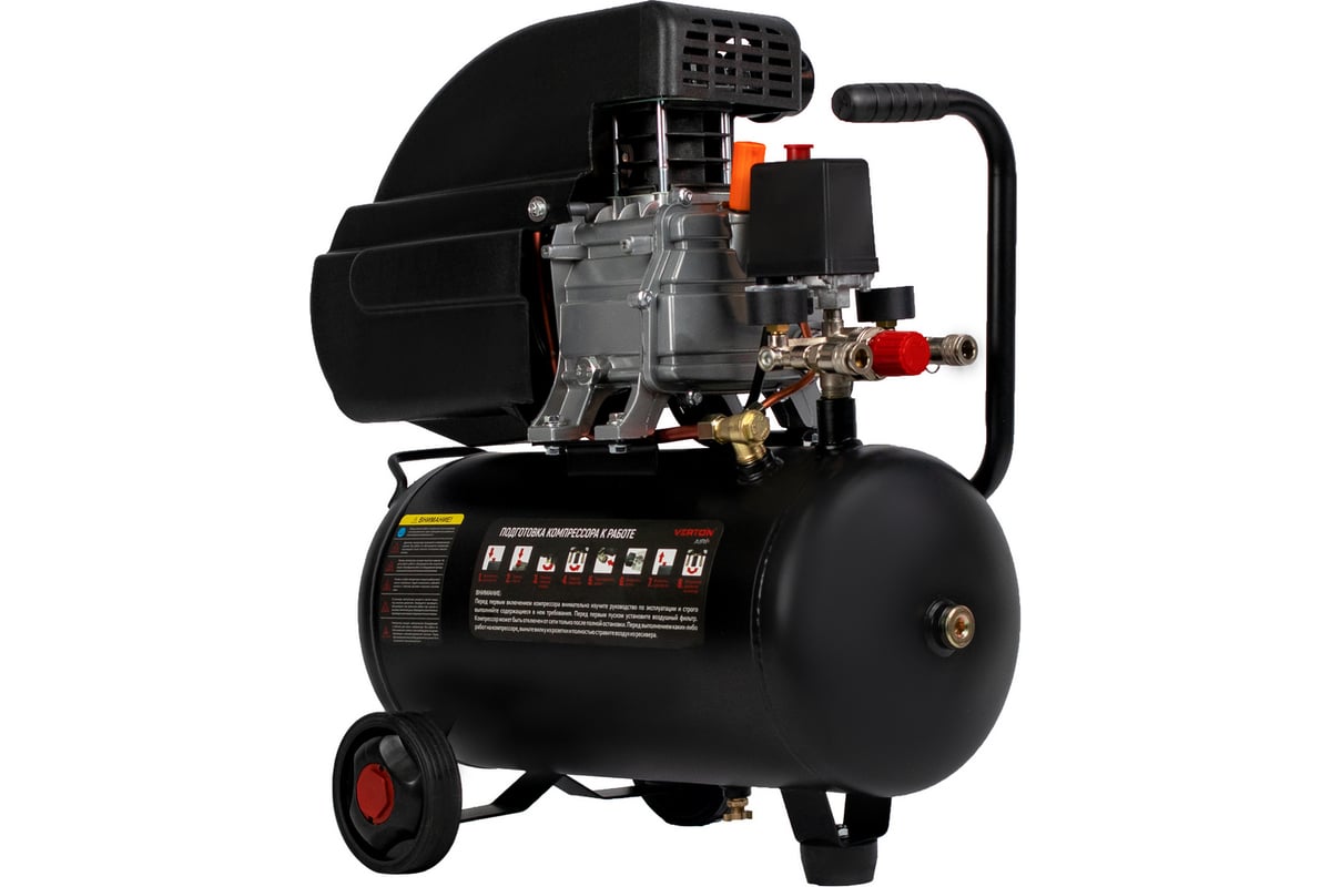 Компрессор VERTON Air AC-24/240K масляный коаксиальный 01.5985.12193 ...