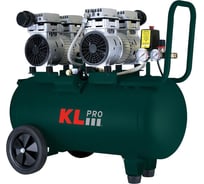 Профессиональный бесшумный воздушный компрессор KLPRO (сеть, 1,5Квт, 8бар, 262л/мин, емкость 50л) 24625 KLK50S2