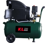 Профессиональный воздушный компрессор KLPRO (сеть, 1,5Квт, 8бар, 210л/мин, емкость 24л) 24623 KLK25