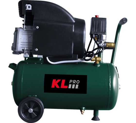 Профессиональный воздушный компрессор KLPRO (сеть, 1,5Квт, 8бар, 210л/мин, емкость 24л) 24623 KLK25 1