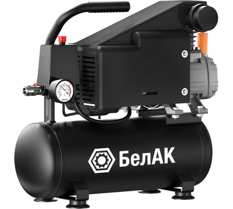 Компрессор воздушный БелАК 220 л/мин (10л - бак; 1,1 кВт; 8 Бар; прямой привод) БАК.99293