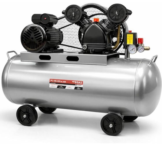 Поршневой масляный компрессор Pegas pneumatic Professional 100-450 6626