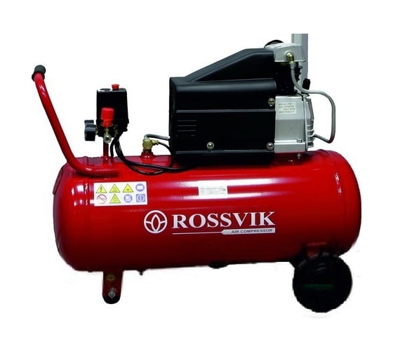 Поршневой компрессор ROSSVIK 260л/мин, 8бар, ресивер 24л, 220В/1,8кВт СБ4/С-24.J1048В