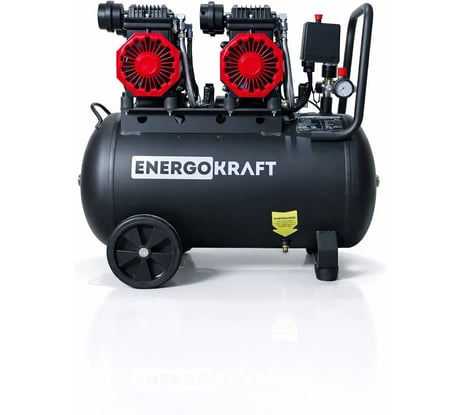 Компрессор ENERGOKRAFT 50 л/ресивер 3000 Вт 580 л/мин AIRMAX 50/580 PRO 8 атм безмасляный 00-00000287