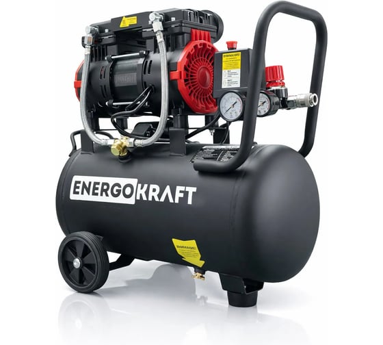 Компрессор ENERGOKRAFT 24 л/ресивер 1800 Вт 320 л/мин AIRMAX 24/320 PRO безмасляный 00-00001148