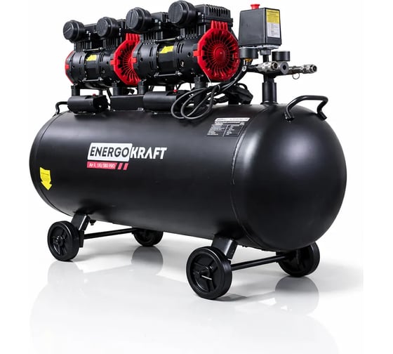 Компрессор ENERGOKRAFT 100 л/ресивер 3000 Вт 580 л/мин AIR-X 100/580 PRO 8 атм безмасляный 00-00003074