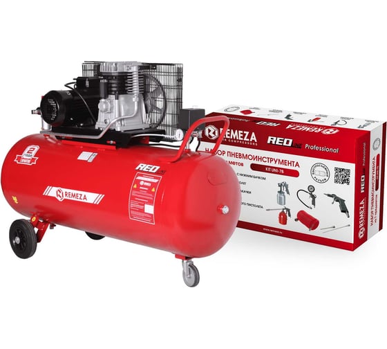 Компрессор Remeza СБ4/С-200.АВ470 + KIT UNI-7B УТ-00005238