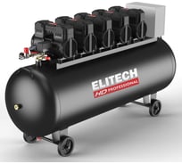 Компрессор безмасляный малошумный Elitech ACF 1500-300S (380В, 300л, 1500л/мин) HD 213690