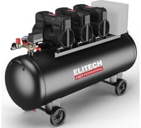 Компрессор безмасляный малошумный Elitech ACF 900-200S (380В, 200л, 900 л/мин) HD 213688