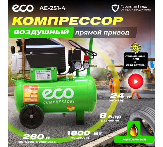 Компрессор ECO AE-251-4