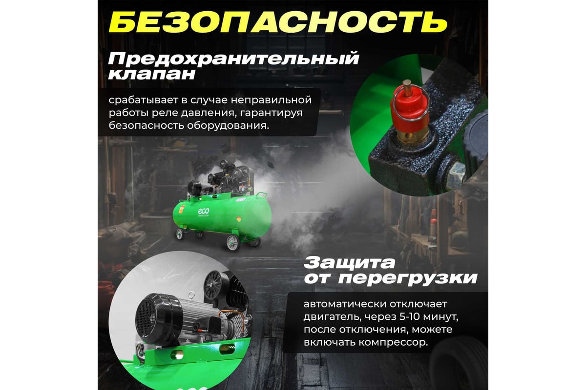 Компрессор ECO AE-2005-2 - выгодная цена, отзывы, характеристики, фото -  купить в Москве и РФ