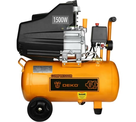 Компрессор воздушный поршневой DKAC24 + набор пневмоинструмента DKSG05 (5 предметов) DEKO 065-1021