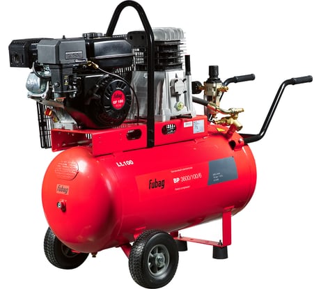 Компрессор FUBAG bp 3600/100/6 360 л/мин 100л 10бар 4.4 квт бензин 641277