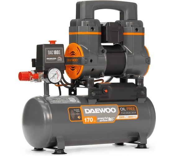 Безмасляный компрессор высокой производительности DAEWOO DAC 180S