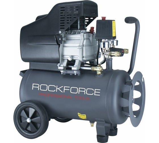 Поршневой компрессор ROCKFORCE с прямым приводом, шланг 8x12 мм, 10 м RF-20/24Iмасляный