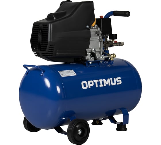 Поршневой компрессор Optimus 300л/мин, 2.2 кВт, 220 В, ресивер 50 л hd OPT-305030