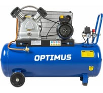 Поршневой компрессор Optimus 420 л/мин, 2.2 кВт, 220 В, ресивер 100 л hd OPT-301042