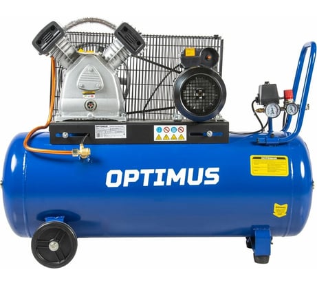 Поршневой компрессор Optimus 420 л/мин, 2.2 кВт, 220 В, ресивер 100 л hd OPT-301042