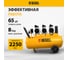 Безмаслянный малошумный компрессор Denzel DLS 2250/100, 2250 Вт, 3x750, 100 л, 410л/мин блок упр 58029 2