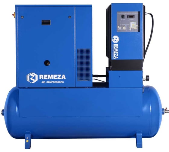 Винтовой компрессор Remeza ВК5E-15-500Д на ресивере, с рефрижераторным осушителем УТ-00000475