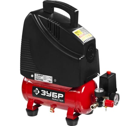 Воздушный поршневой безмасляный компрессор Зубр МАСТЕР ЗКП-180-6-1.1