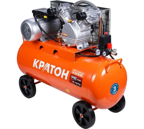 Масляный компрессор с ременным приводом Кратон AC-440-100-BDV 3 01 01 040