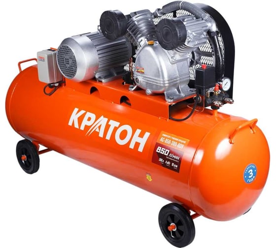Масляный компрессор с ременным приводом Кратон AC-850-300-BDV 3 01 01 045
