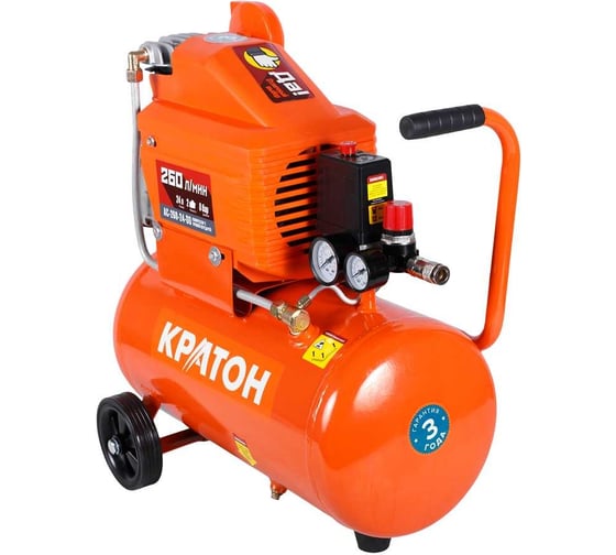 Компрессор с прямой передачей Кратон AC-260-24-DD 3 01 01 033