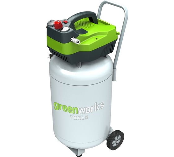 Вертикальный электрический компрессор Greenworks GAC50V