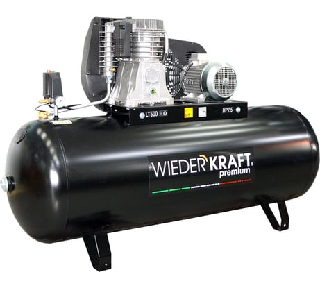 Масляный поршневой компрессор с ременным приводом WIEDERKRAFT WDK-95079