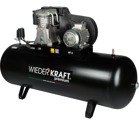 Масляный поршневой компрессор с ременным приводом WIEDERKRAFT WDK-95079