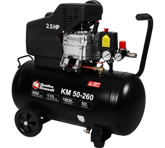Поршневой масляный компрессор QUATTRO ELEMENTI KM 50-260 248-498