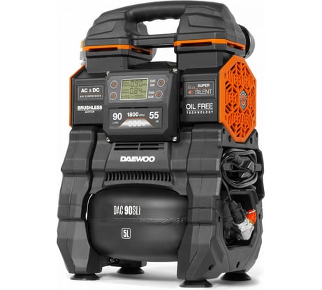 Поршневой аккумуляторный компрессор DAEWOO 21в/220в DAC 90S Li SET