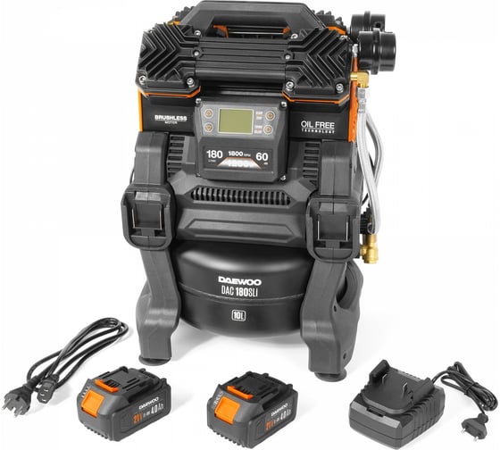Аккумуляторный компрессор DAEWOO 42в/220в DAC 180S Li SET