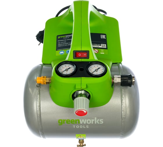 Электрический компрессор 300В, 8 бар Greenworks GAC6L 4101302