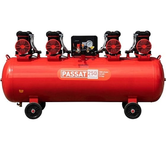 Компрессор Aurora PASSAT-250 MODULE тихий, безмасляный, 250 л, 1000л/мин, 5.8 кВт 35013