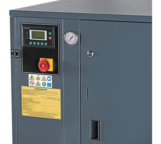 Винтовой компрессор NORDBERG 15кВт, 10Бар, 2250 л/мин, ресивер 500 л, осушитель NCS500/2100-10D 01-00000021