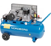 Поршневой компрессор с ременной передачей NORDBERG 380В, ресивер 100 л, 390л/мин NCE100/391 01-00000548