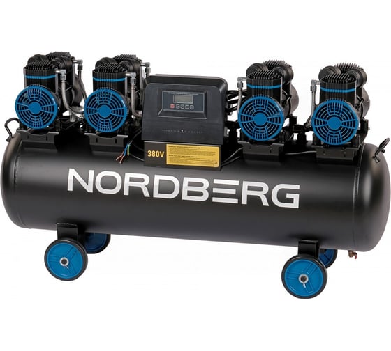 Безмасляный компрессор NORDBERG 380В, ресивер 120 л, 1000 л/мин NCEO120/1000 01-00000891 1